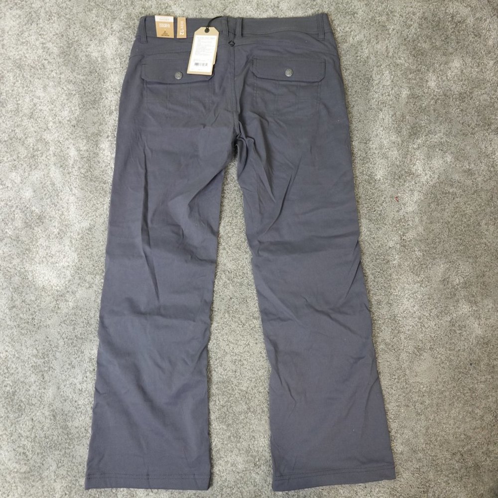 Prana Pants Womens Halle Straight Short Inseam New NWT Coal Gray Grey Hiking - Picture 3 of 7